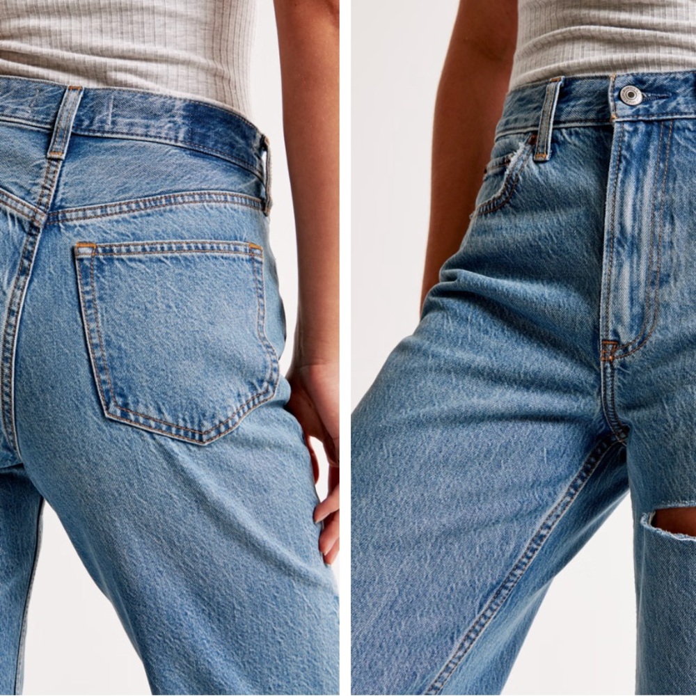 Drapey Rigid High Rise Loose Jeans NWT